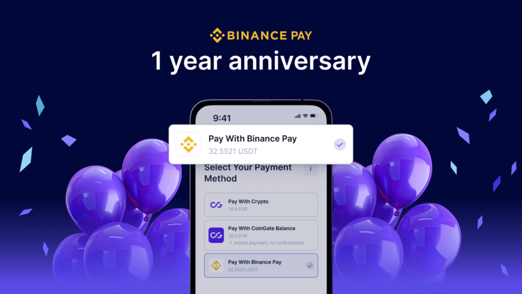 Binance Pay x CoinGate 1-Year Anniversary Report