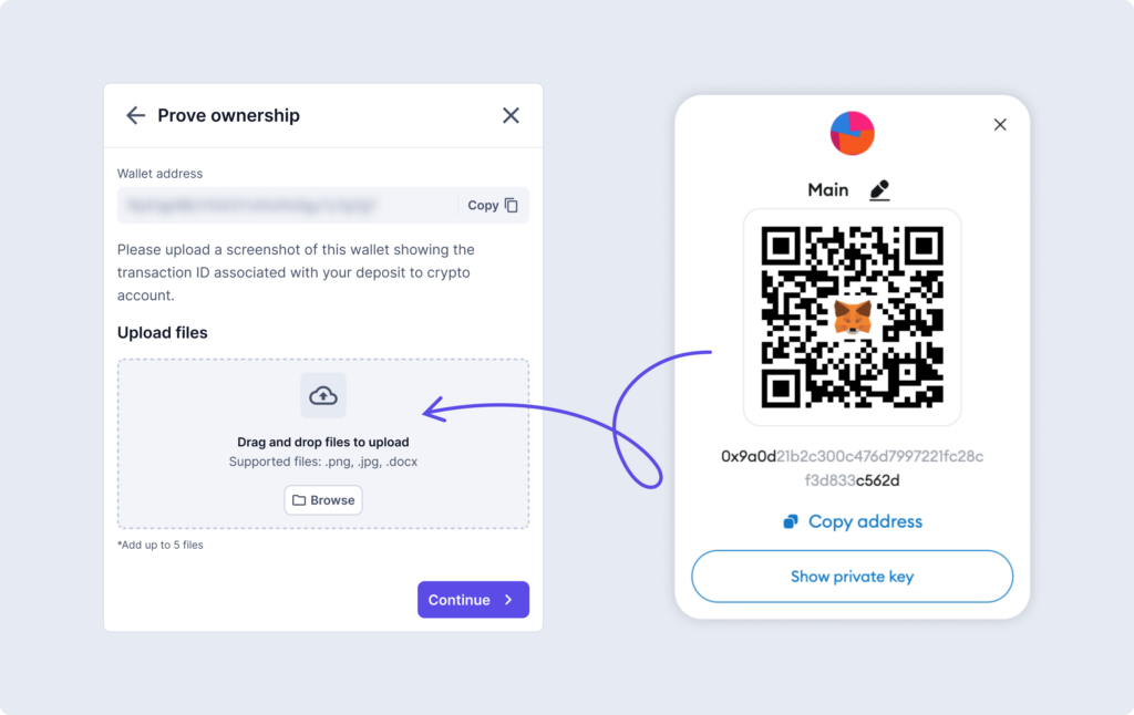 verify wallet on coingate