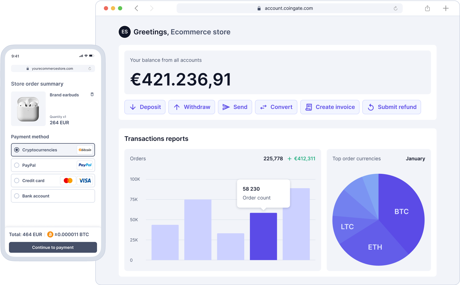 Your secure, compliant crypto payment gateway