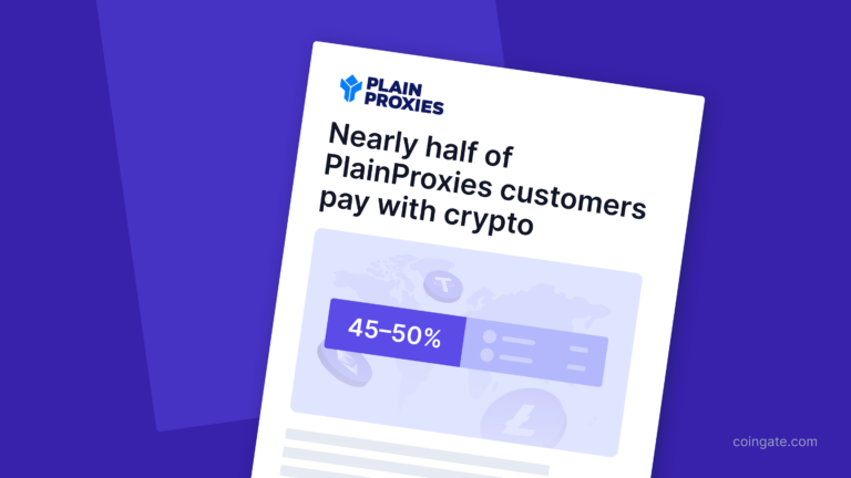 Nearly Half of PlainProxies Customers Pay with Crypto 