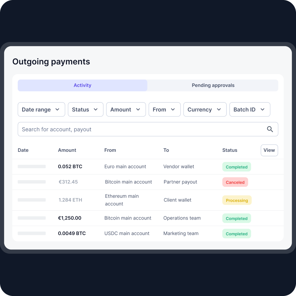 The best way to send crypto at scale