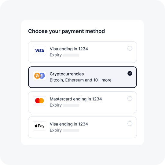 crypto checkout
