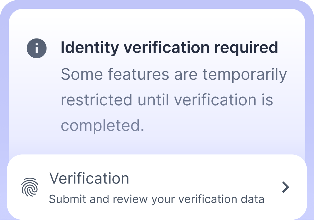 Verification-based access