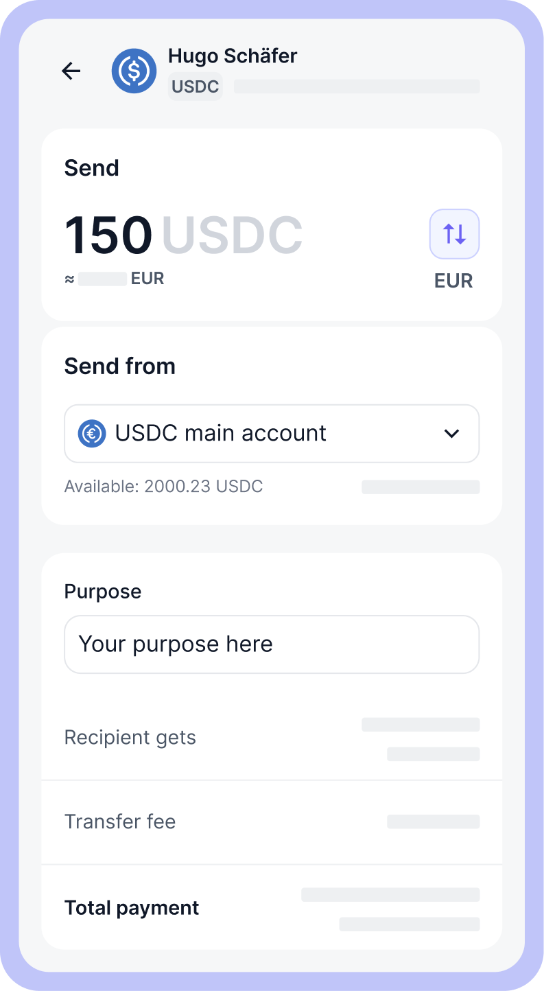 Crypto payouts