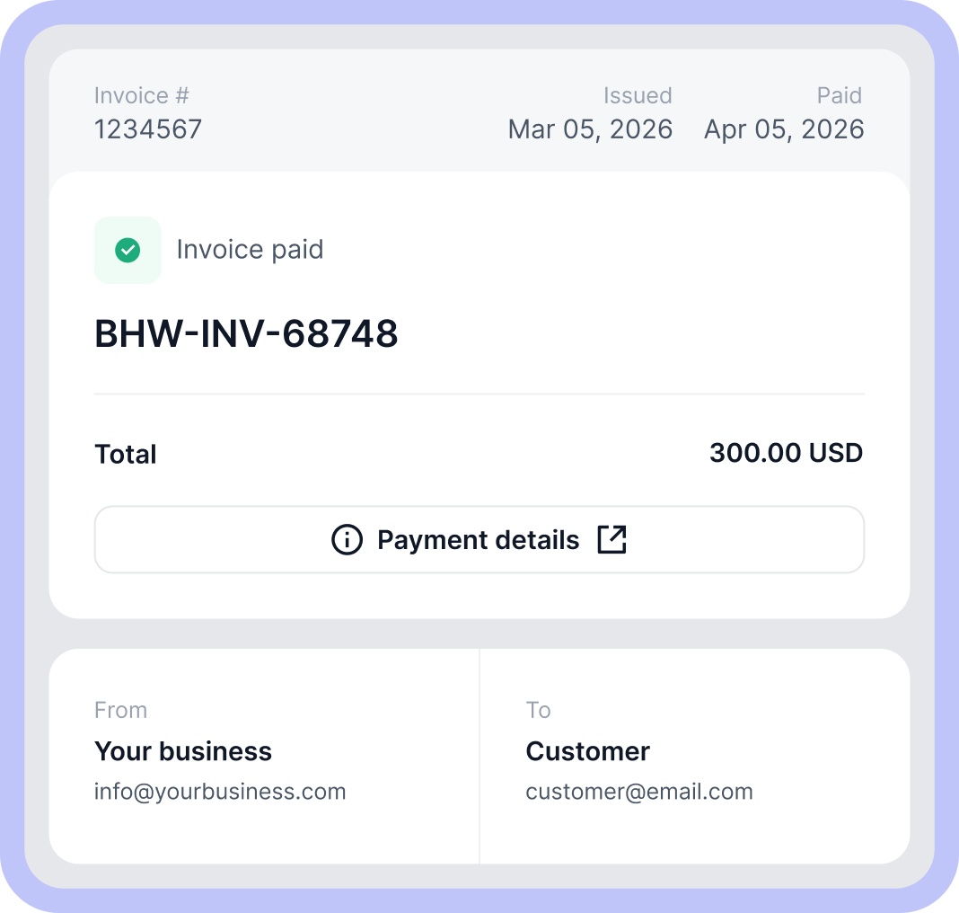 Invoicing