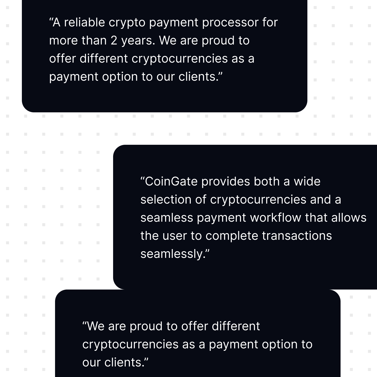 Trusted by businesses and crypto users worldwide