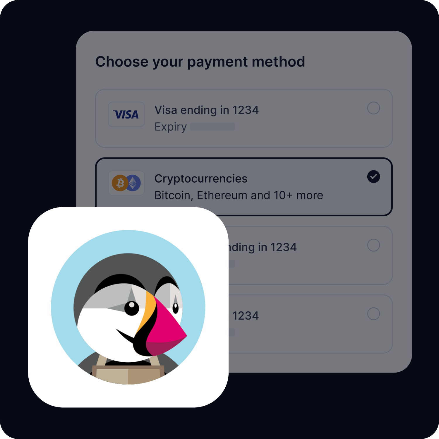 Accept crypto payments on PrestaShop