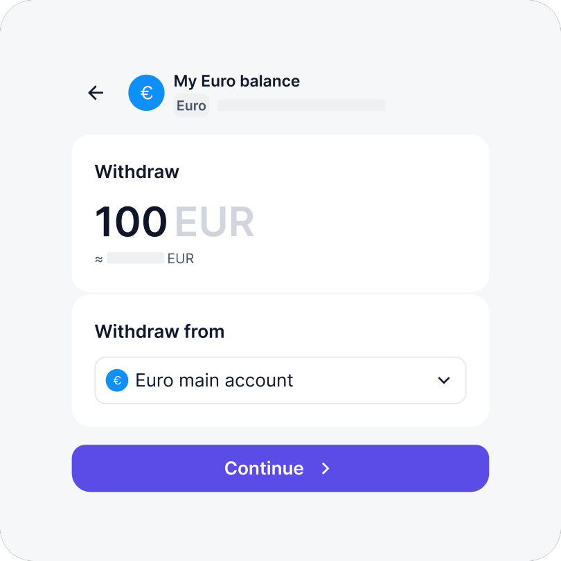 Withdraw or pay