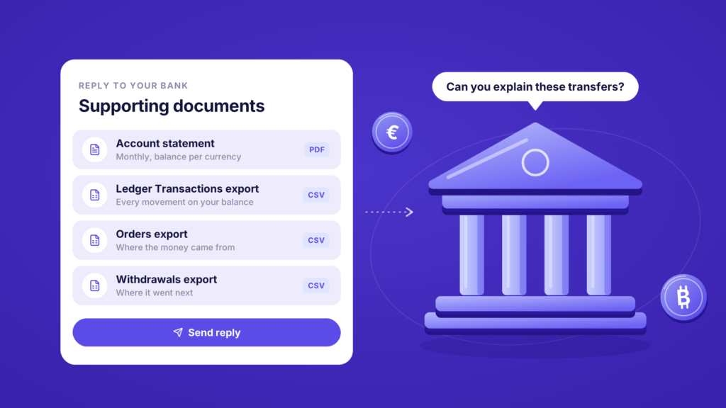 Your Bank Is Asking About Payments From a Crypto Provider. Here Is What to Send